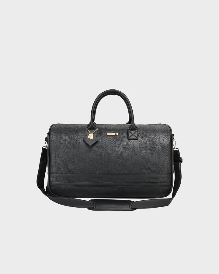 Signature Traveler Rolling Duffle in Black