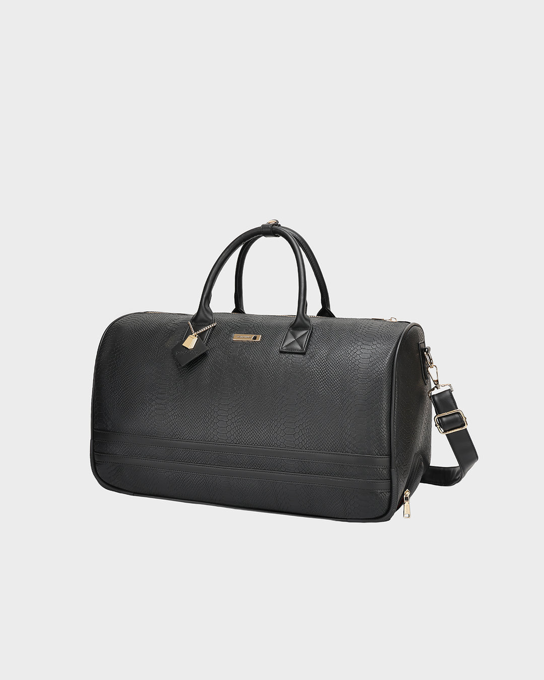 Signature Traveler Rolling Duffle in Black