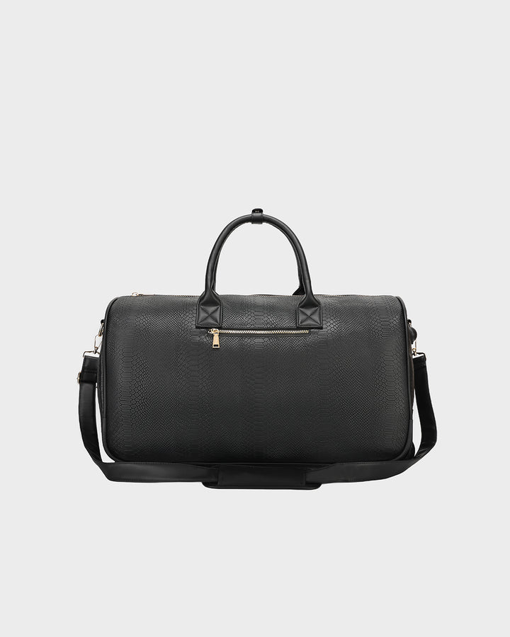 Signature Traveler Rolling Duffle in Black