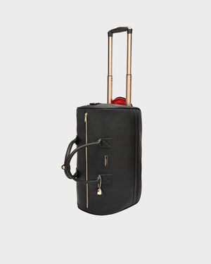 Signature Traveler Rolling Duffle in Black