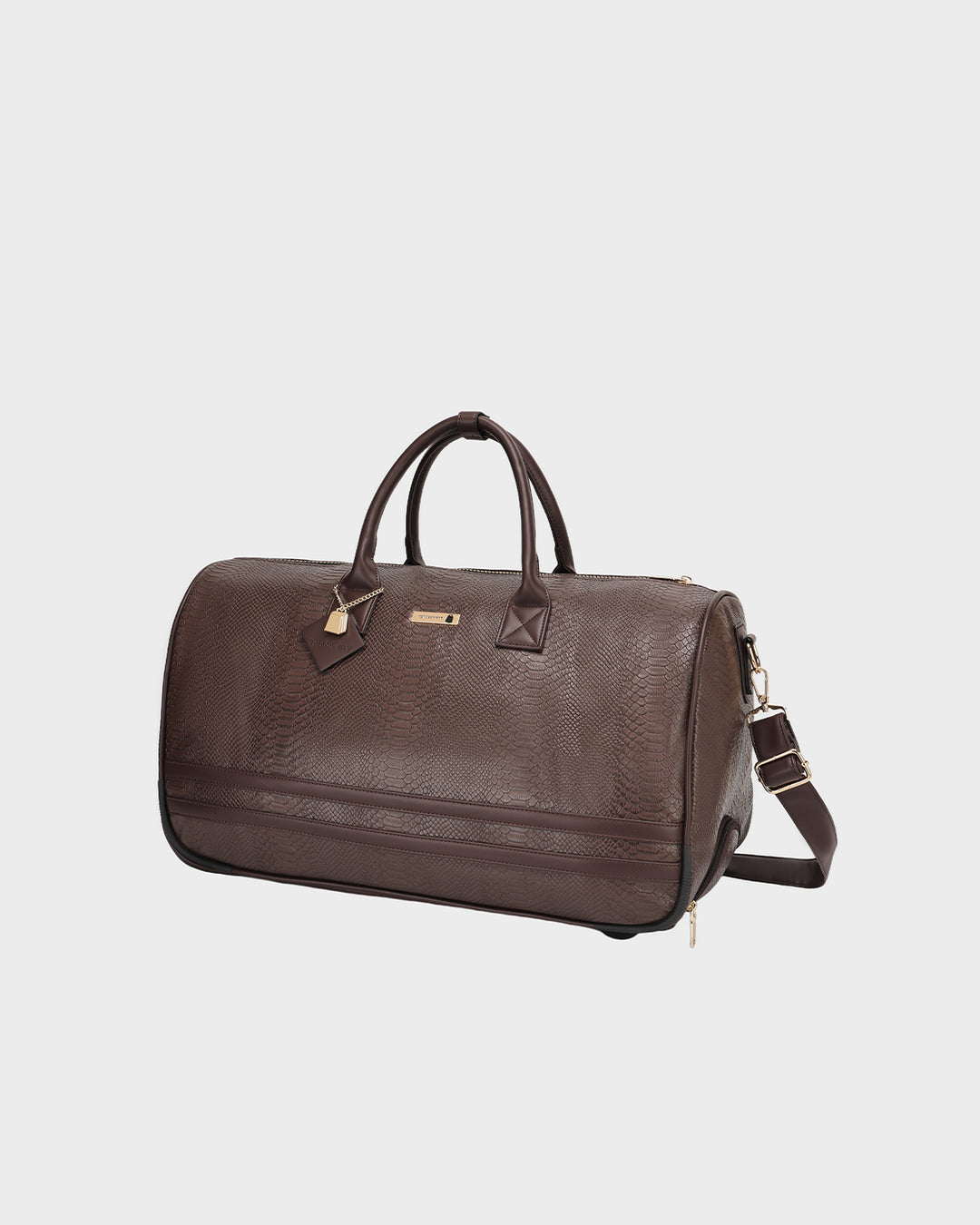 Signature Traveler Rolling Duffle in Chocolate