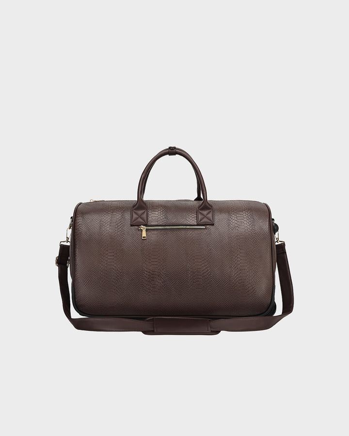 Signature Traveler Rolling Duffle in Chocolate