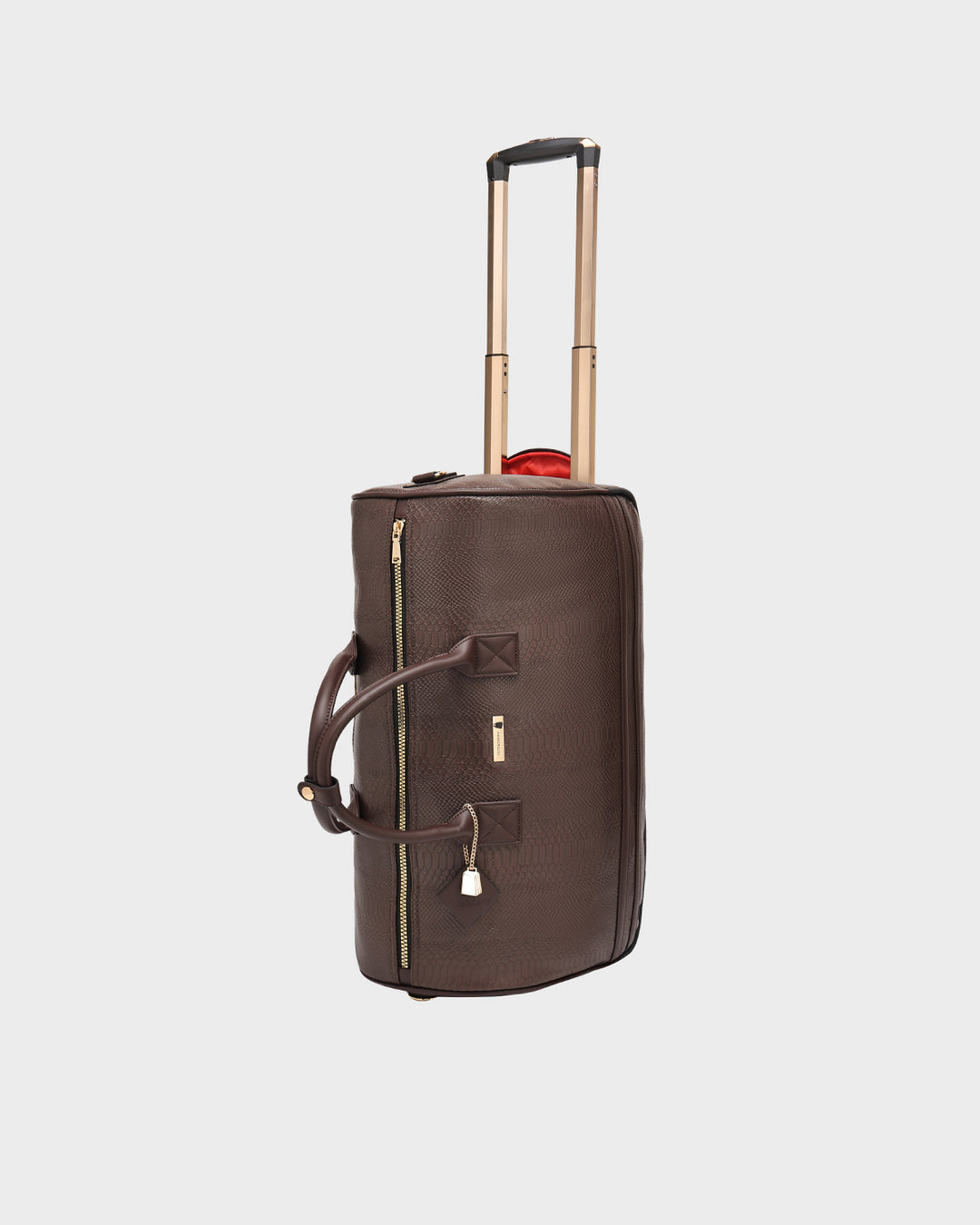 Signature Traveler Rolling Duffle in Chocolate