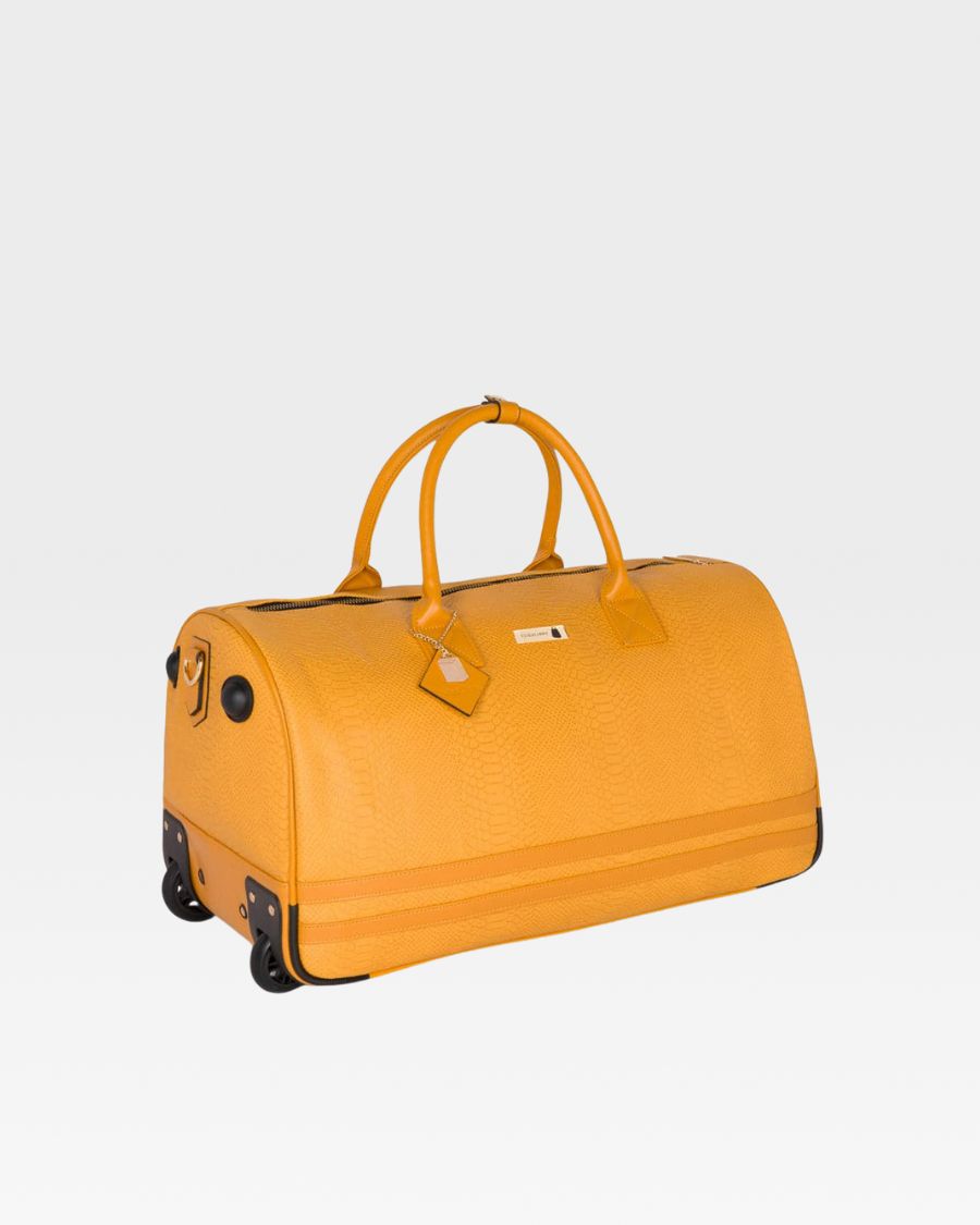 Apollo 1 Rolling Duffle Bag in Mustard