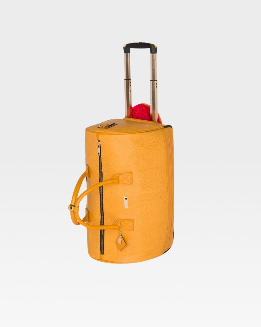 Apollo 1 Rolling Duffle Bag in Mustard