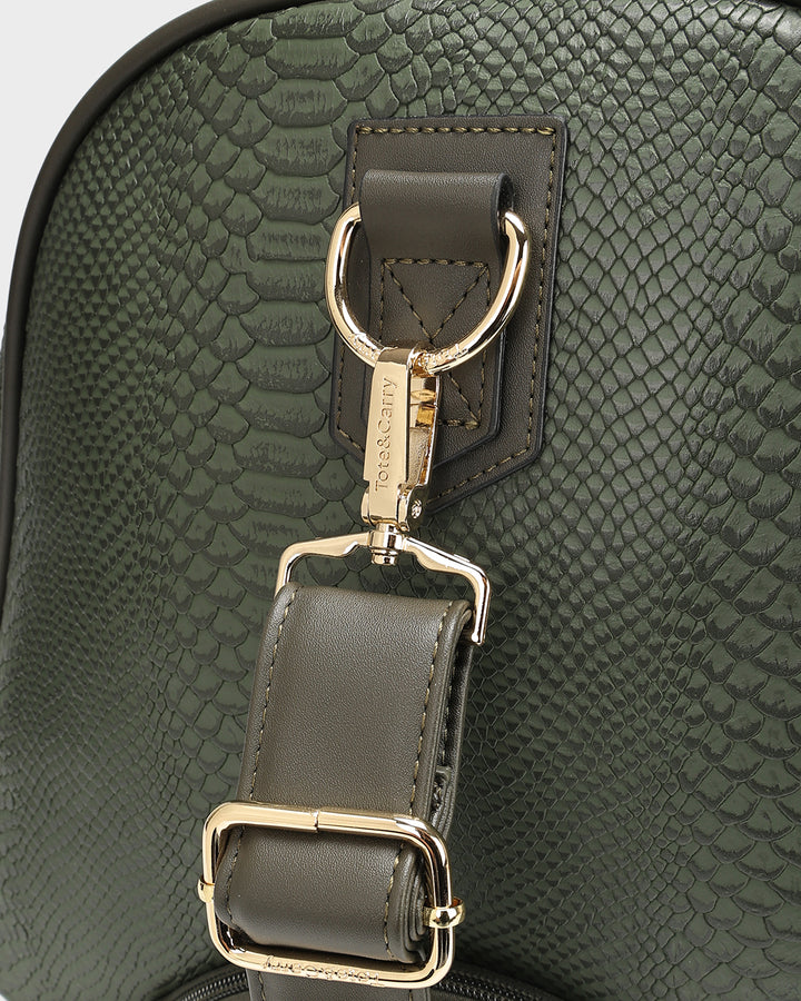 Signature Traveler Rolling Duffle in Olive