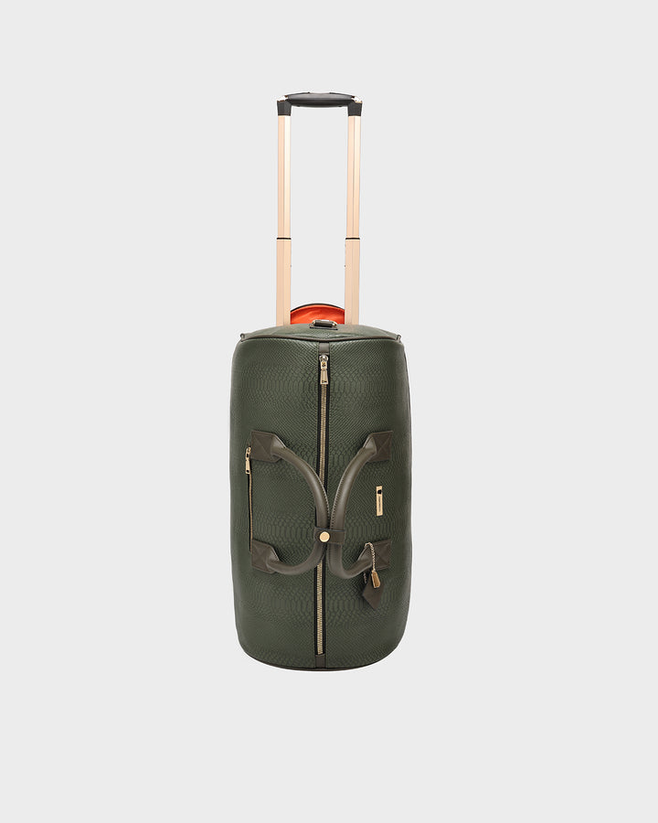 Signature Traveler Rolling Duffle in Olive