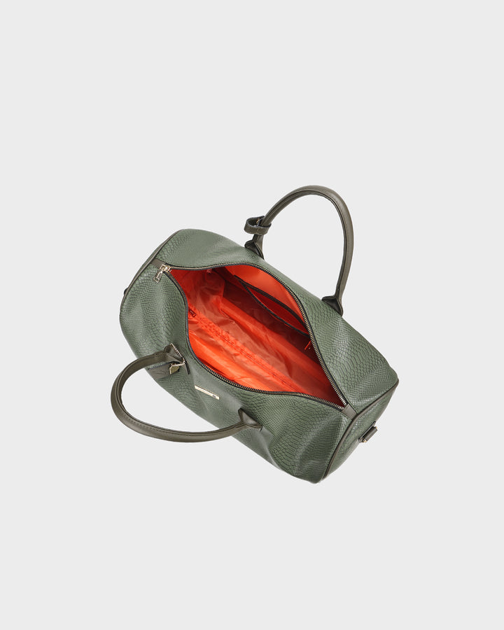 Signature Traveler Rolling Duffle in Olive