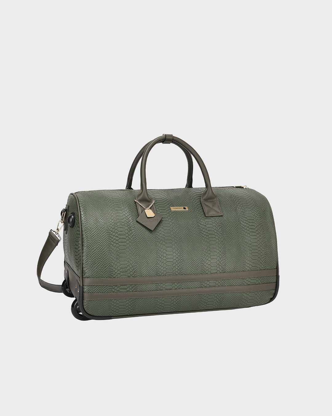 Signature Traveler Rolling Duffle in Olive