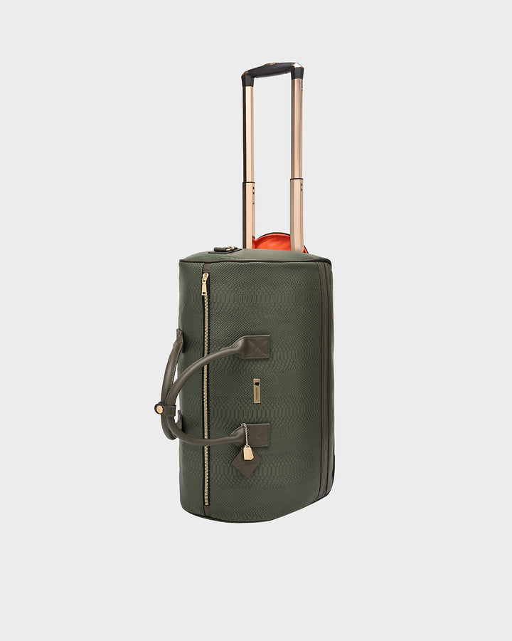Signature Traveler Rolling Duffle in Olive