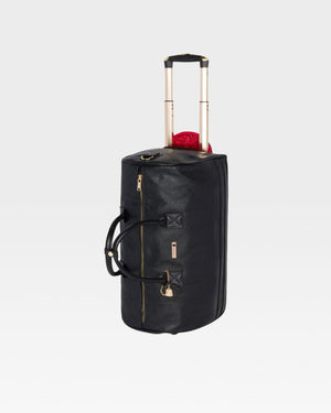 Signature Traveler Rolling Duffle Set in Black