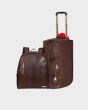 Signature Traveler Rolling Duffle Set in Chocolate