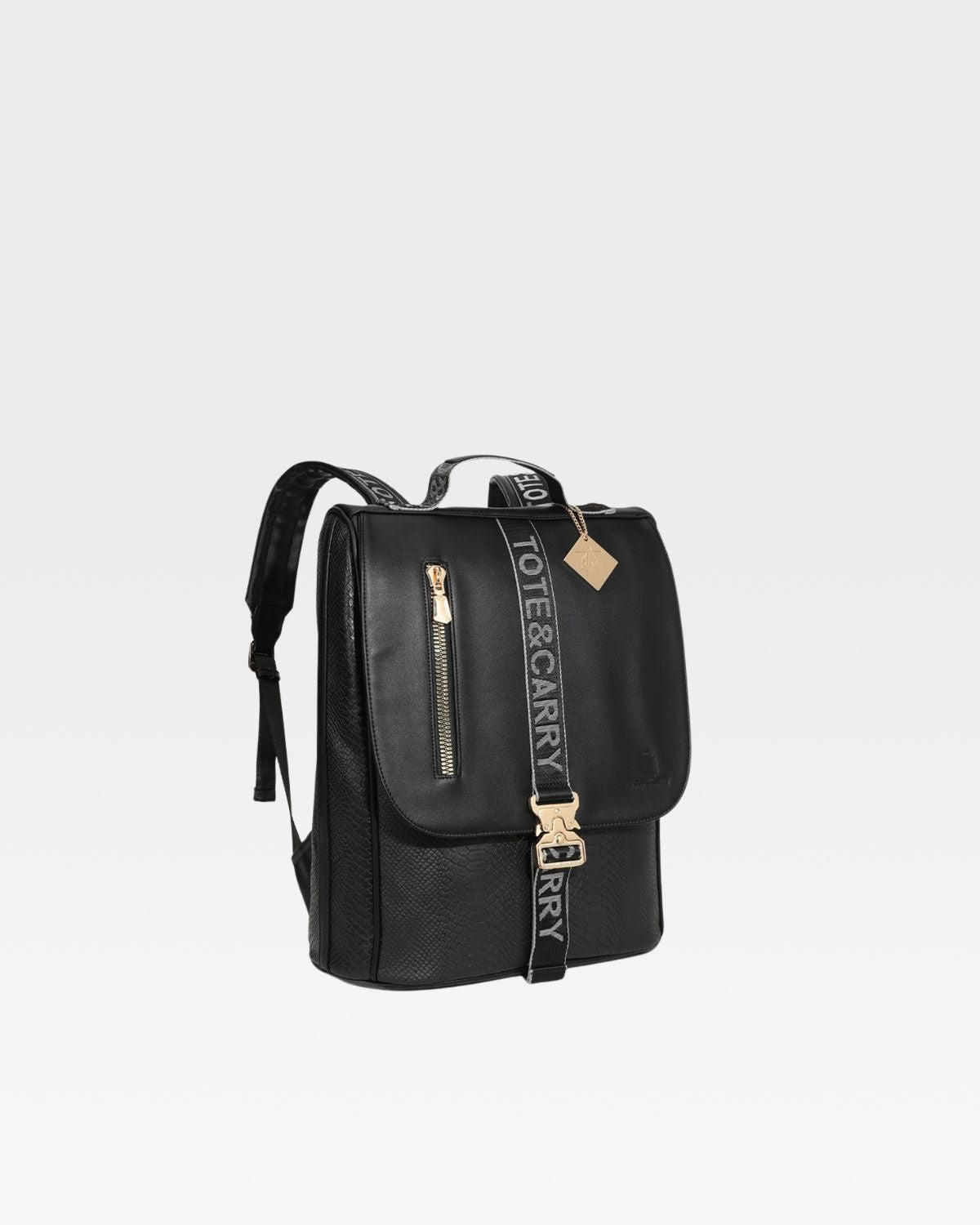 Caution Tape Backpack in Black
