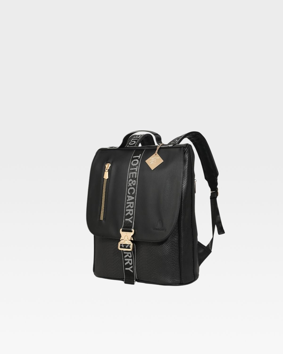 Caution Tape Backpack in Black