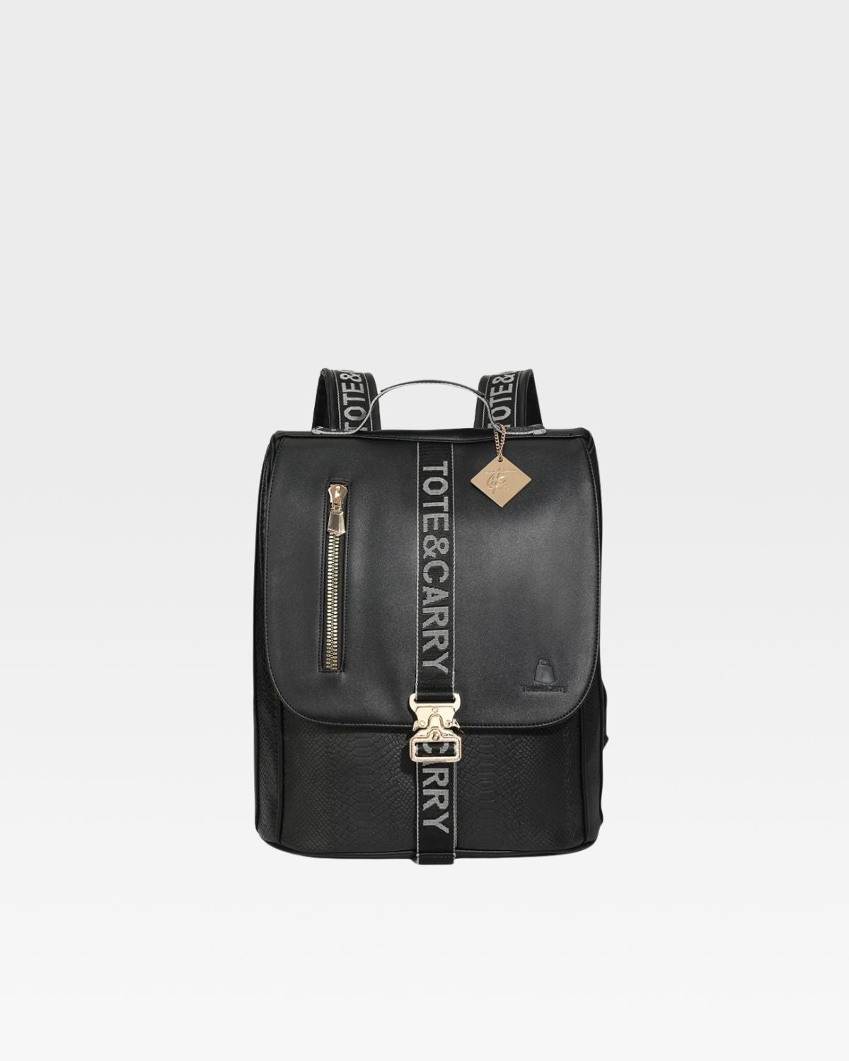 Caution Tape Backpack in Black