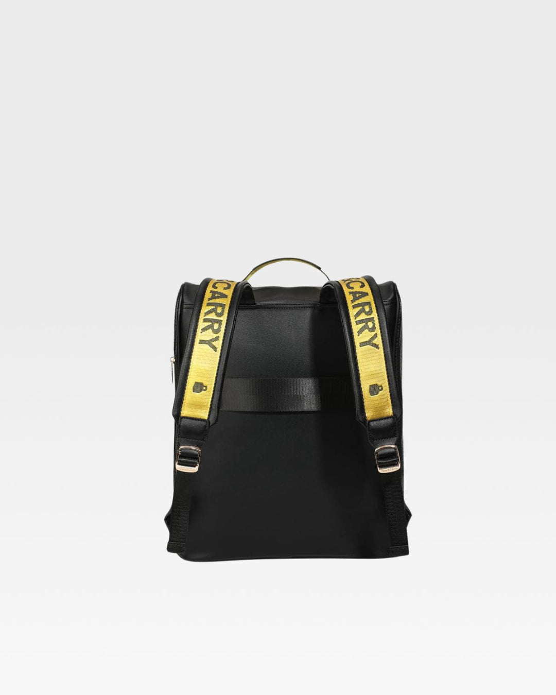 Caution Tape Backpack in Black & Yellow