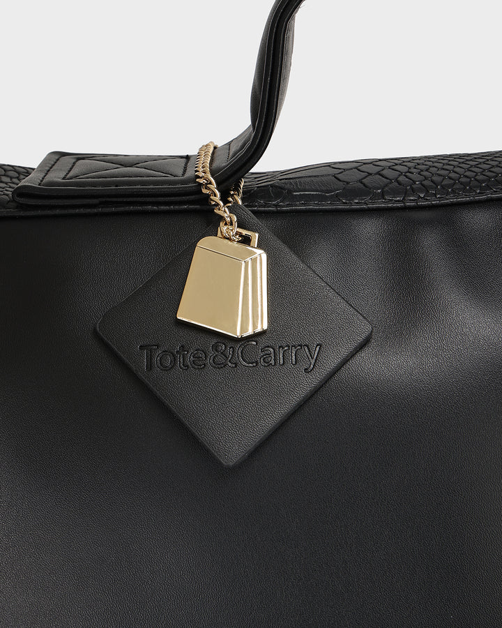 Signature Weekender Backpack in Black