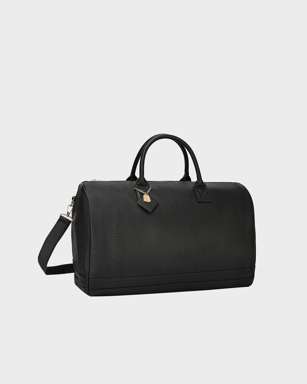 Signature Weekender Duffle Bag in Black