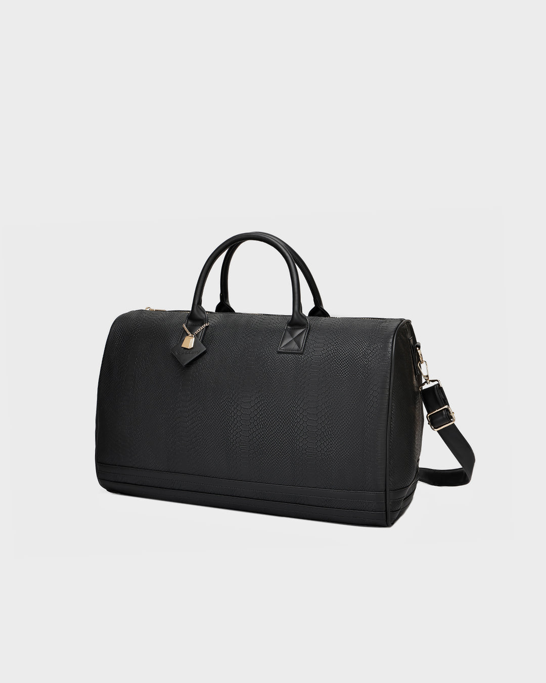 Signature Weekender Duffle Bag in Black