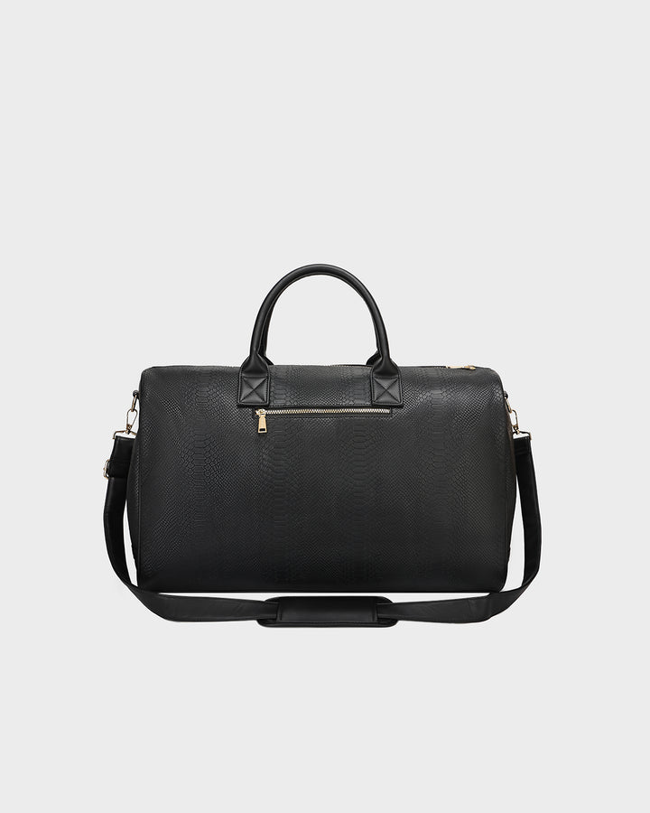 Signature Weekender Duffle Bag in Black