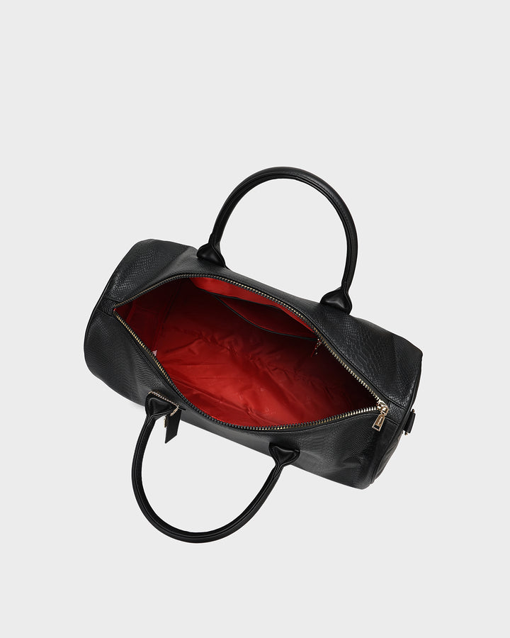 Signature Weekender Duffle Bag in Black