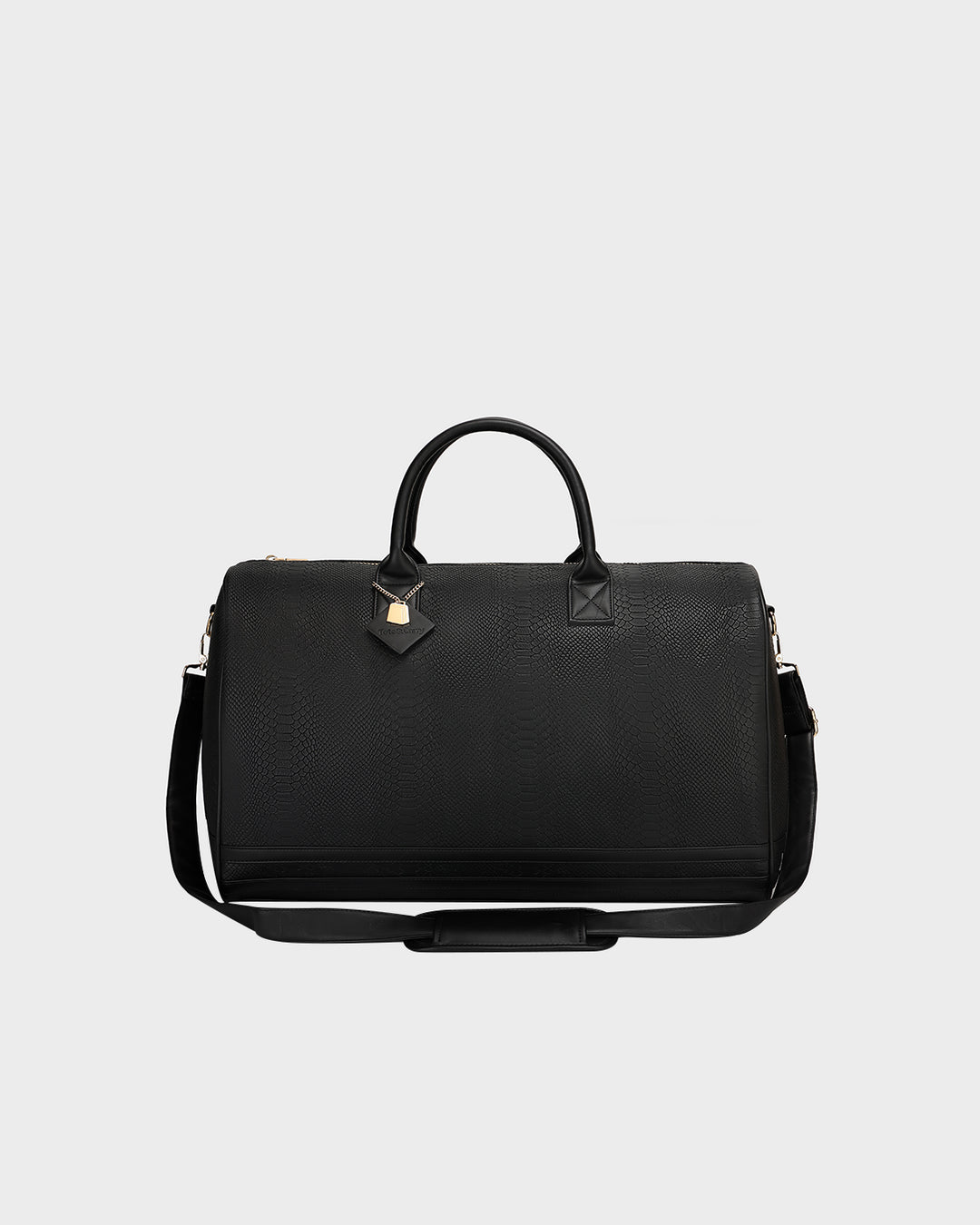 Signature Weekender Duffle Bag in Black
