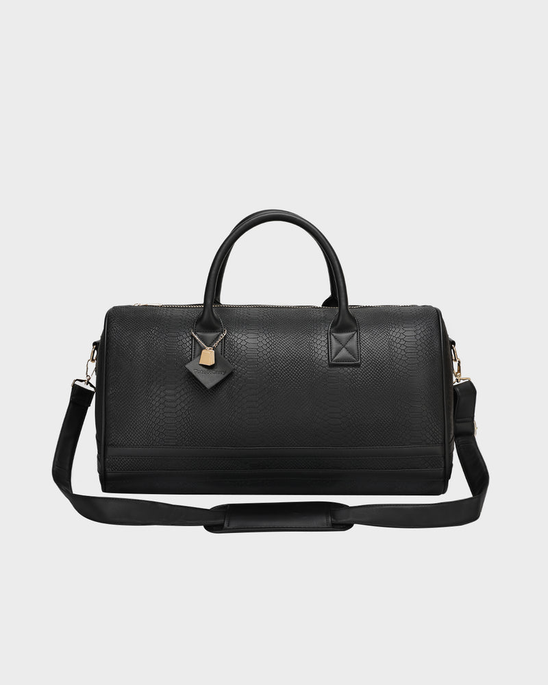 Signature Weekender Duffle Bag in Black