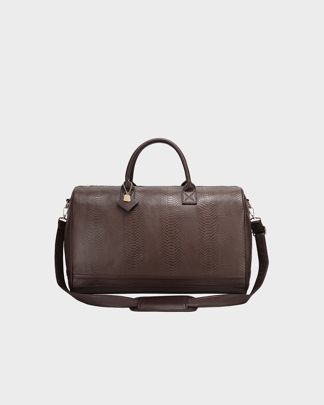 Signature Weekender Duffle Bag in Chocolate