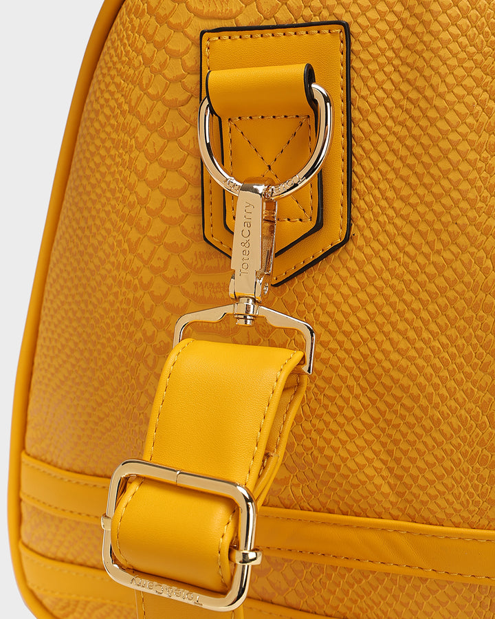 Signature Overnight Travel Set in Mustard