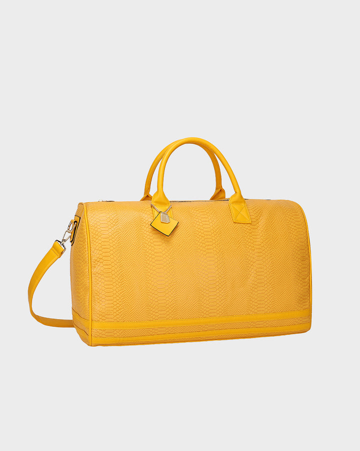 Signature Weekender Duffle Bag in Mustard