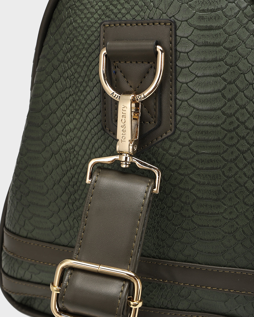 Signature Overnight Travel Set in Olive