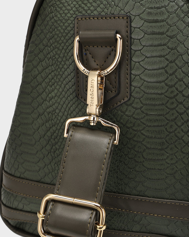 Signature Overnight Travel Set in Olive