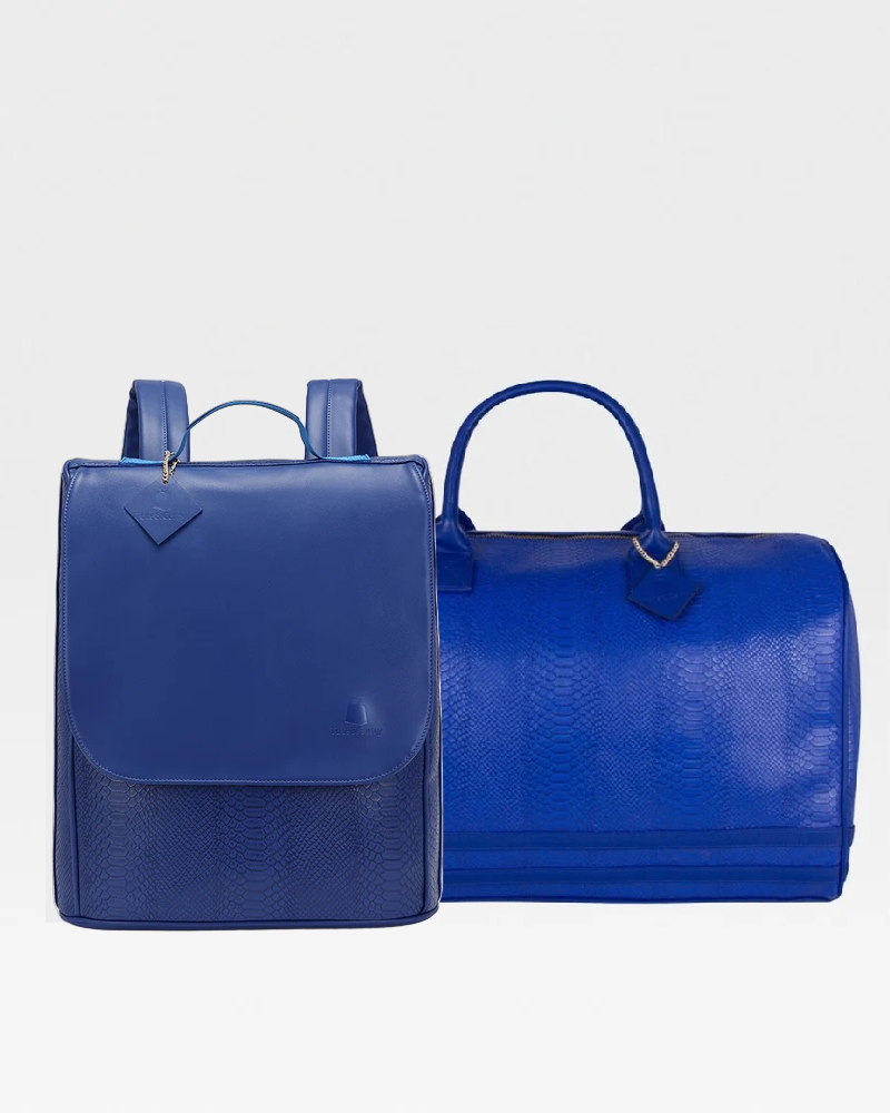 Signature Weekender Travel Set in Royal Blue