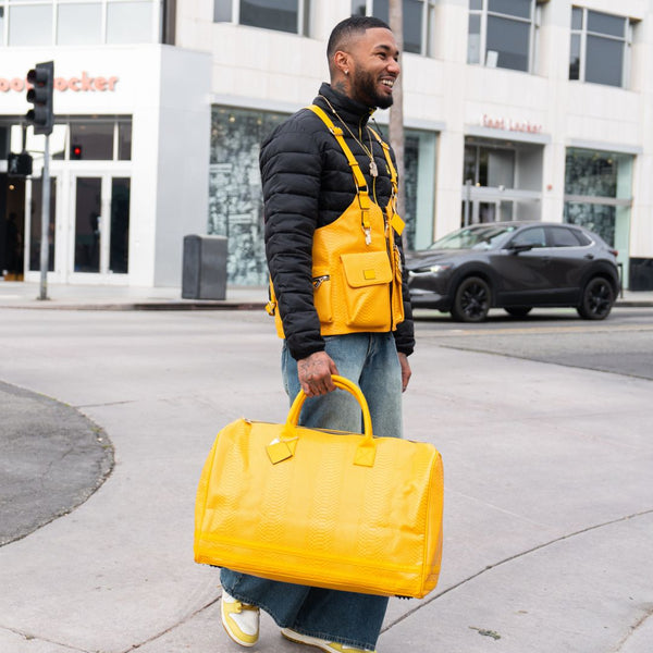 Signature Weekender Duffle Bag in Sunflower Yellow