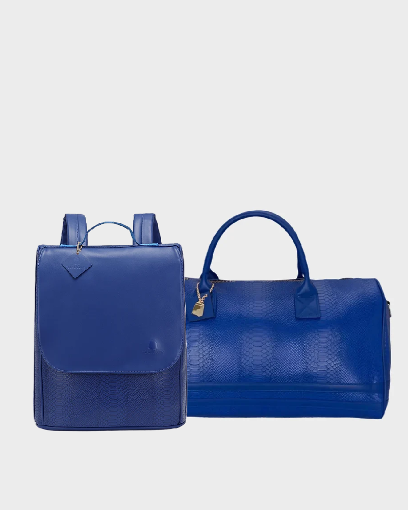 Signature Weekender Travel Set in Royal Blue