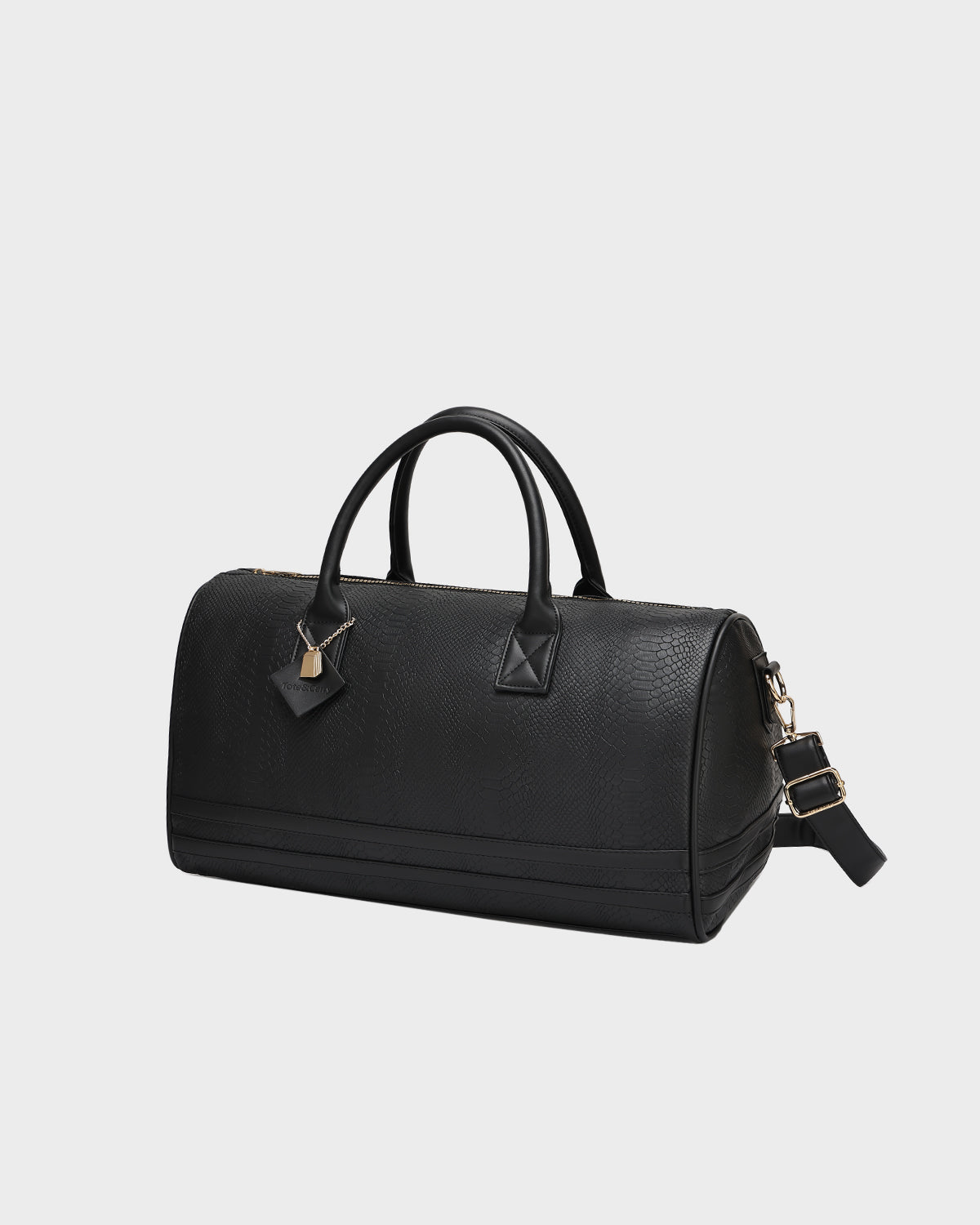 Signature Weekender Duffle Bag in Black
