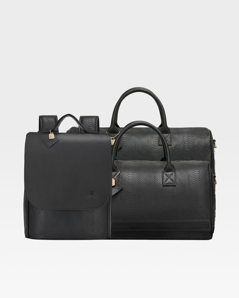 Signature Weekender Travel Set in Black