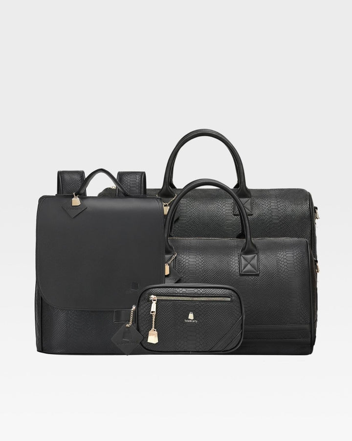 Signature Weekender Travel Set in Black