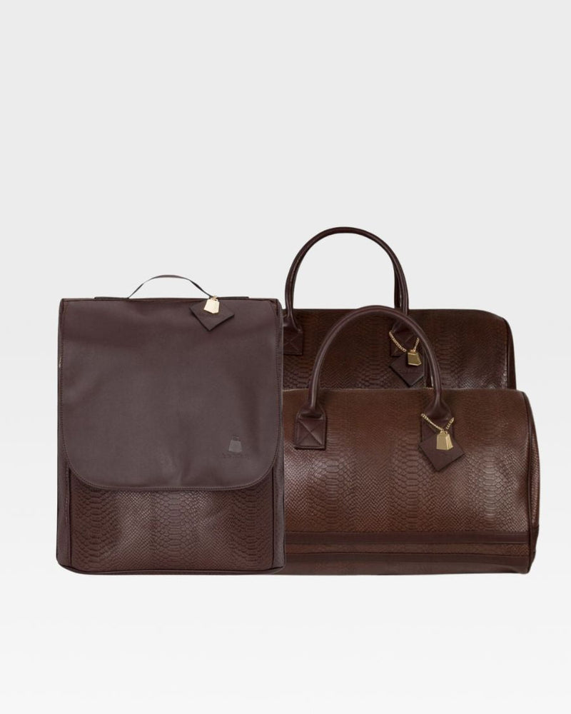 Signature Weekender 3-Piece Travel Set in Chocolate