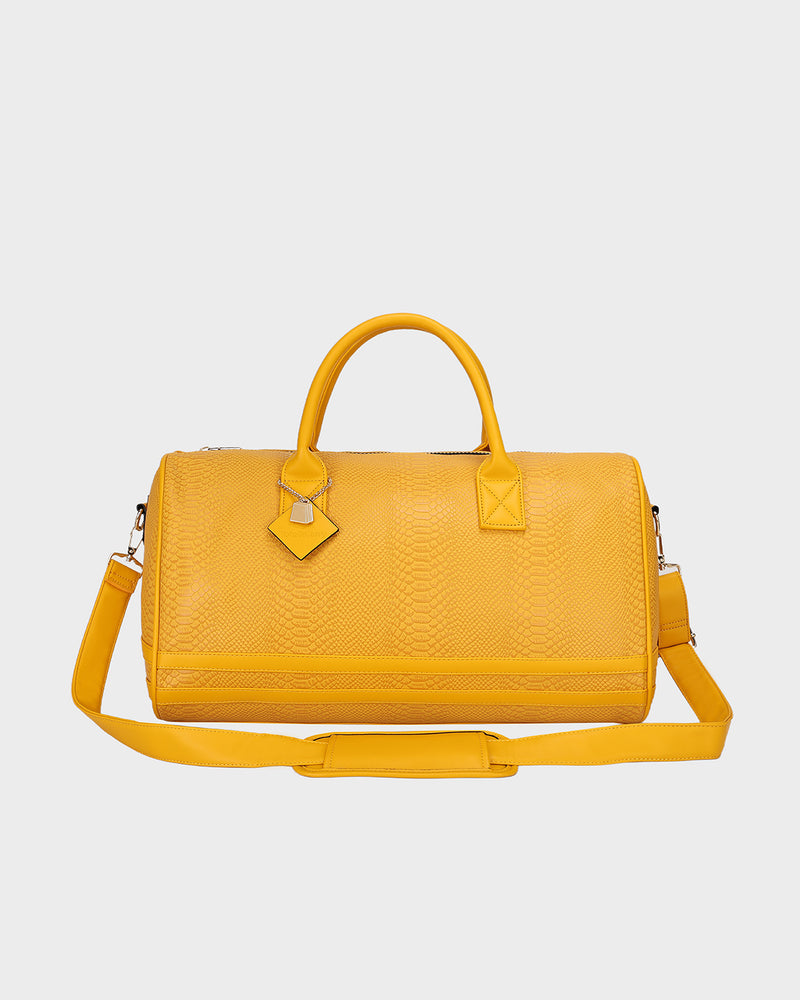 Signature Weekender Duffle Bag in Sunflower Yellow