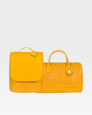 Signature Weekender Travel Set in Sunflower Yellow