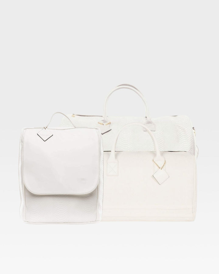 Signature Weekender Travel Set in White