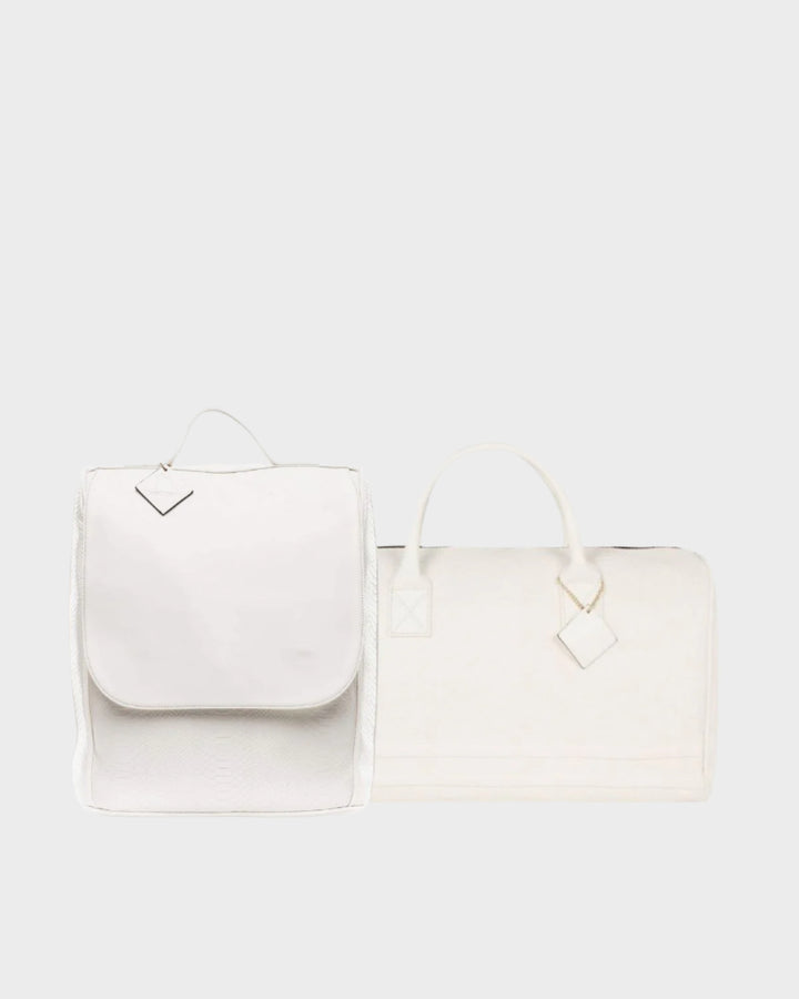 Signature Weekender Travel Set in White