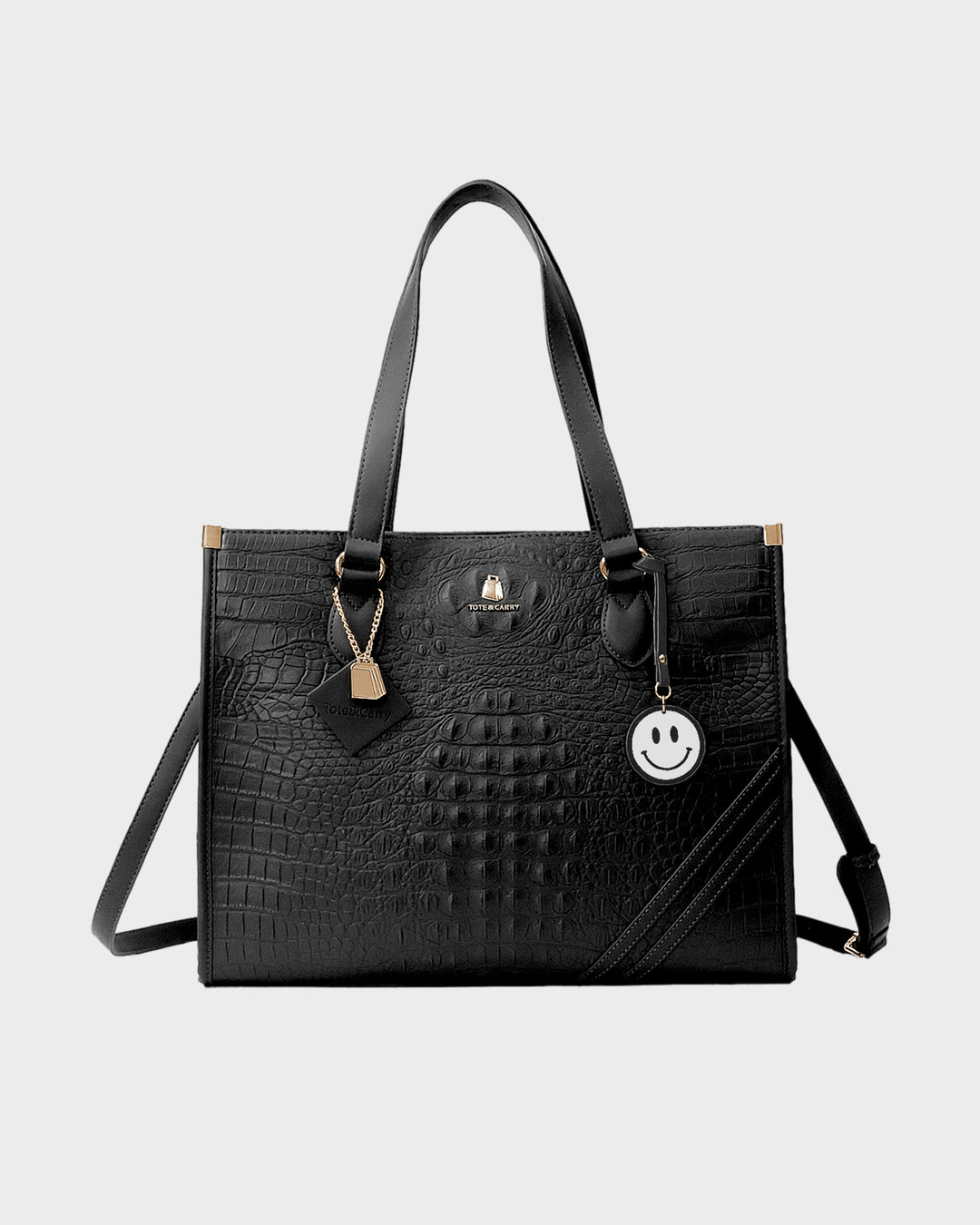 Smiley Key chain in Black & White