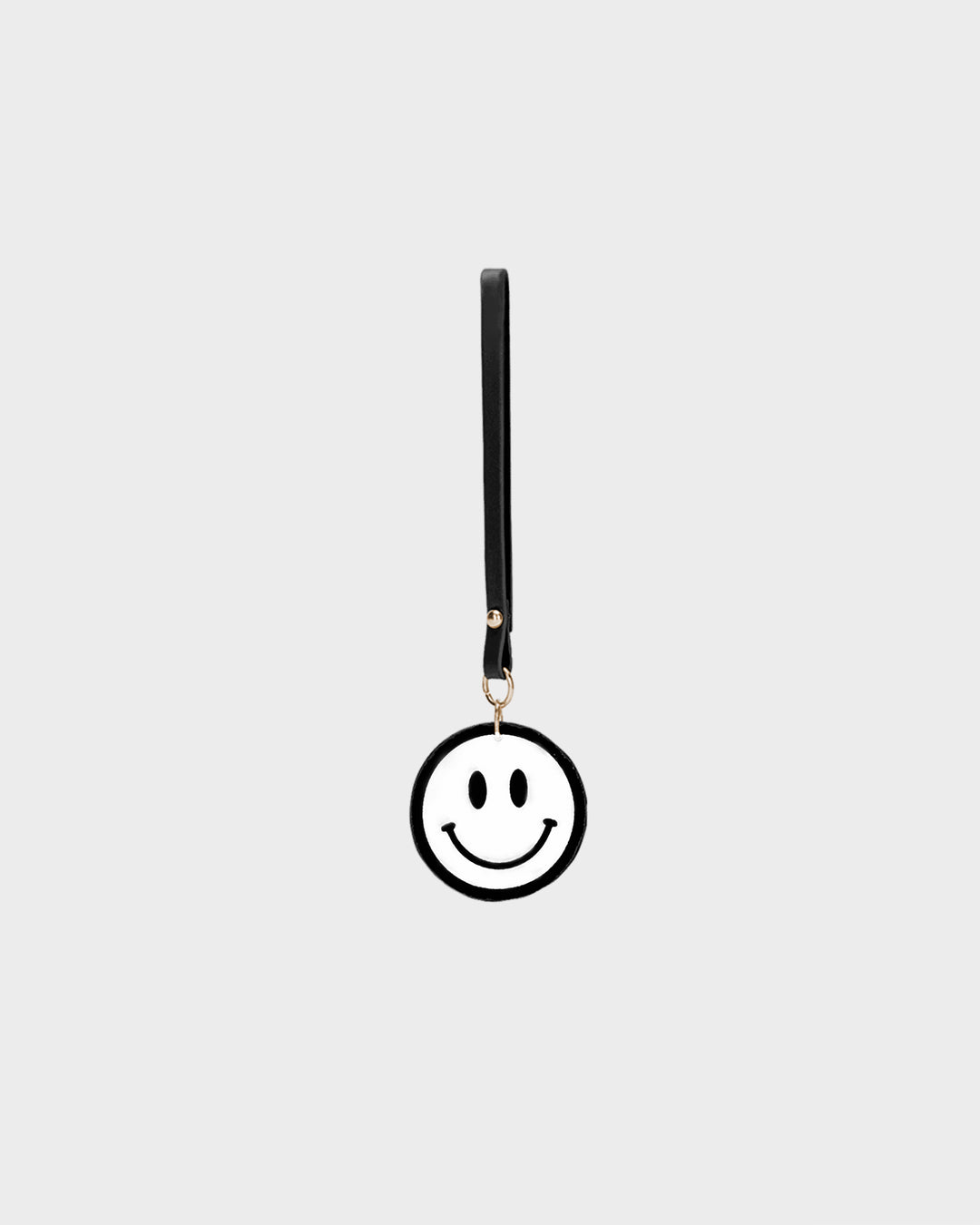 Smiley Key chain in Black & White