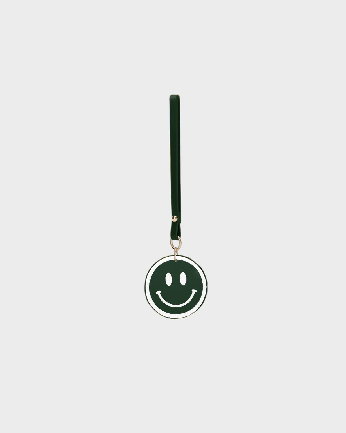 Smiley Key chain in Emerald Green
