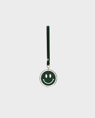 Smiley Key chain in Emerald Green