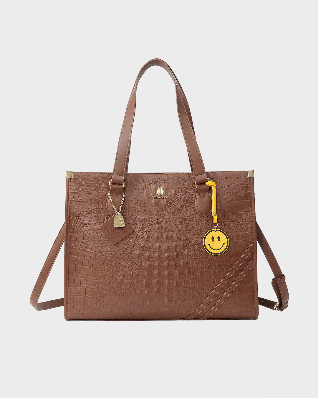 Smiley Key chain in Orange