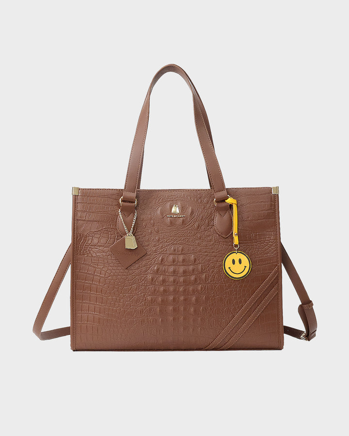 Smiley Key chain in Orange