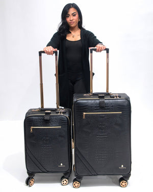 Statement 2-Piece Luggage Set in Black